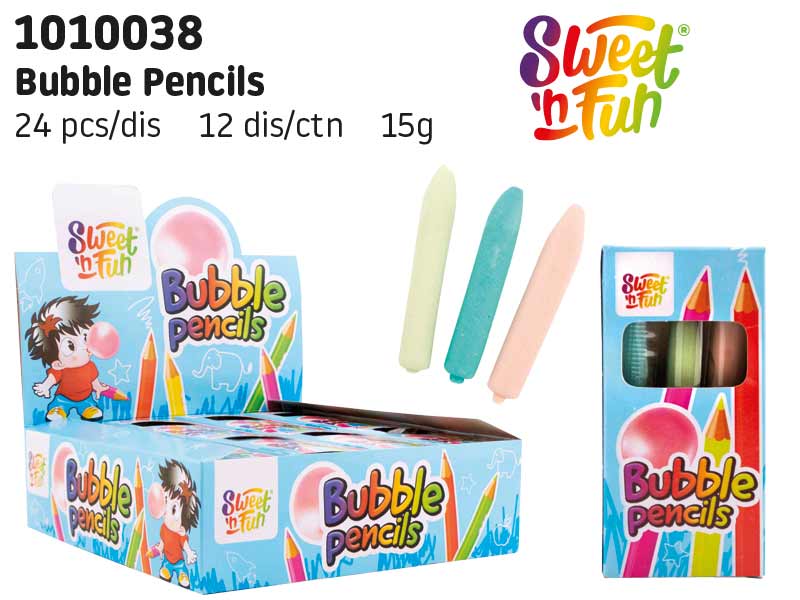 Bubble pencils - žvýkačky pastelky 15g