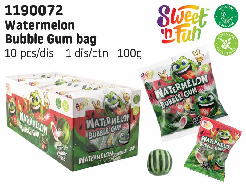 Watermelon bubble gum - žvýkačky v sáčku 100g