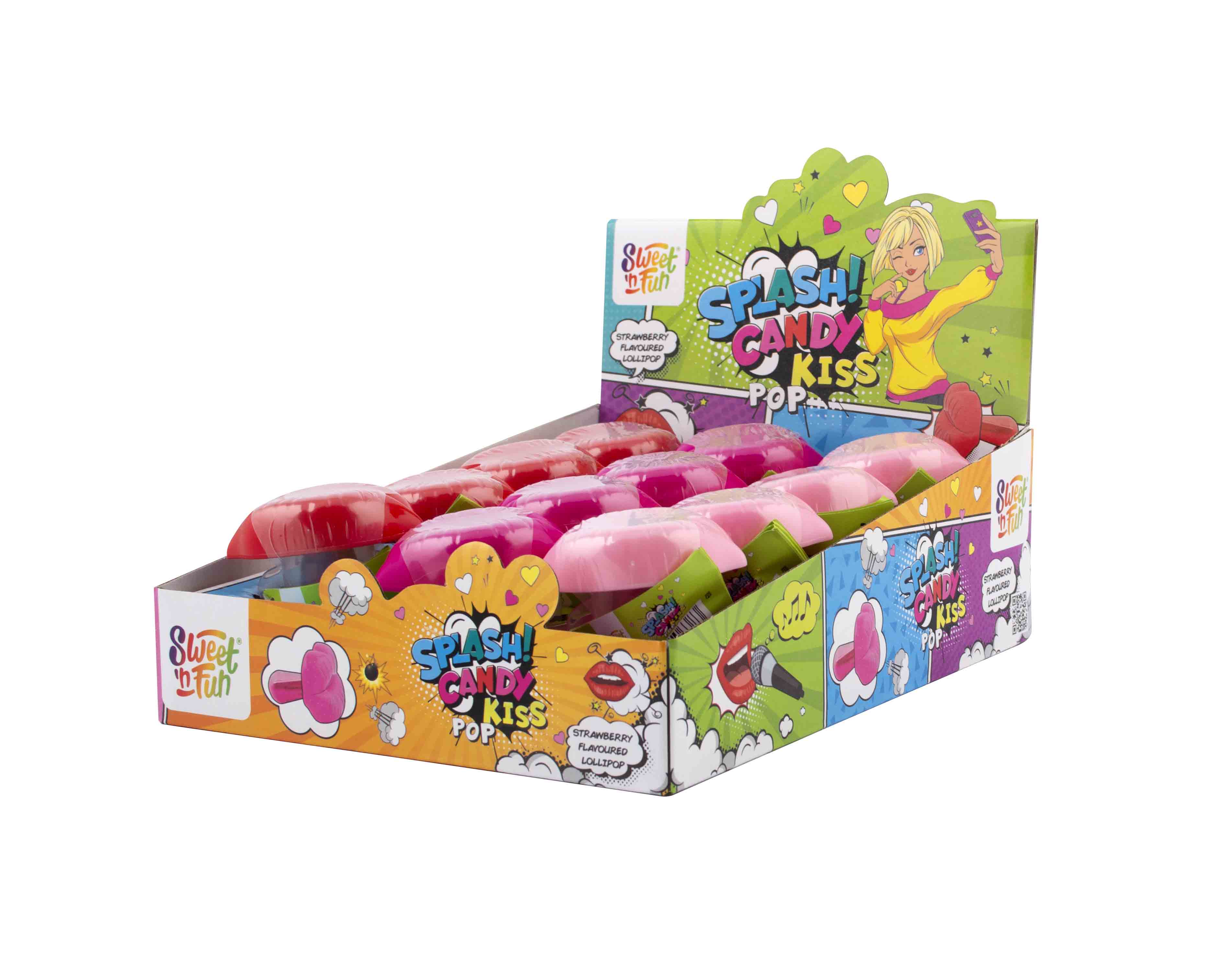 Splash Candy Kiss Pop - lízátko s polibkem 15g