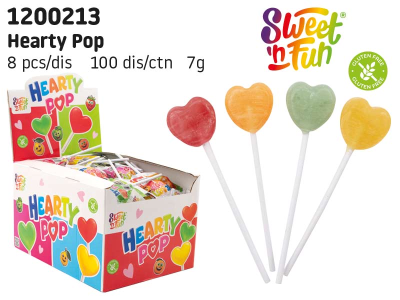 Hearty pop - lízátko srdce 7g