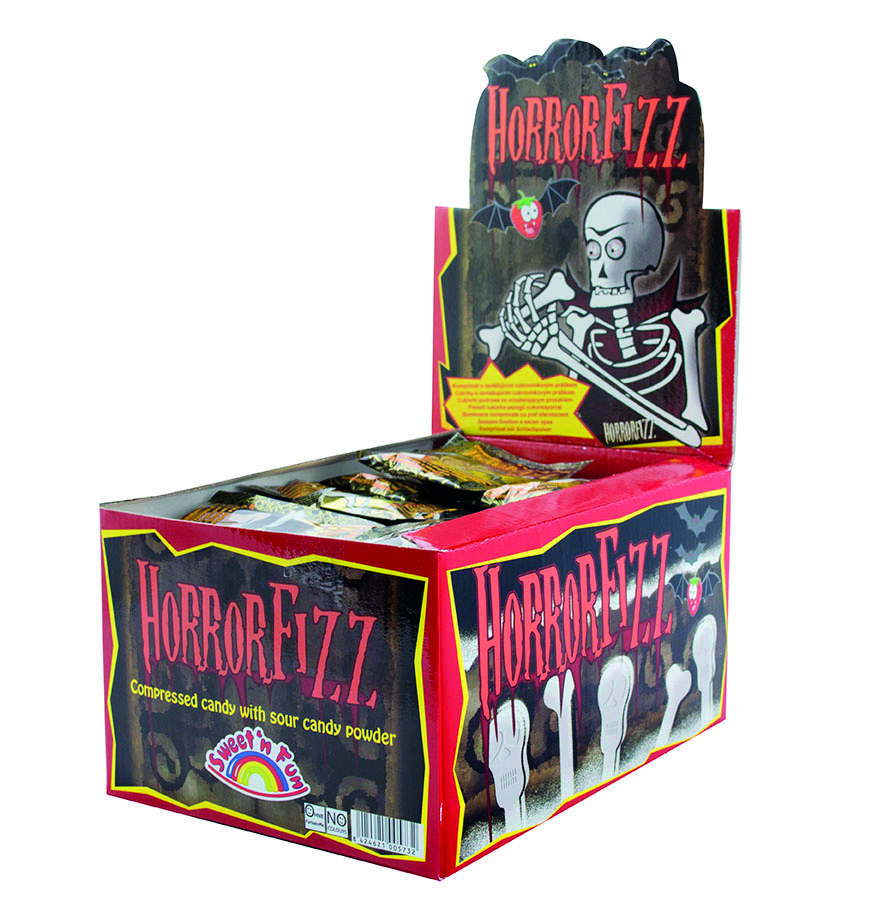 Horror fizz - lízátko s osvěžujícím přáškem  12g