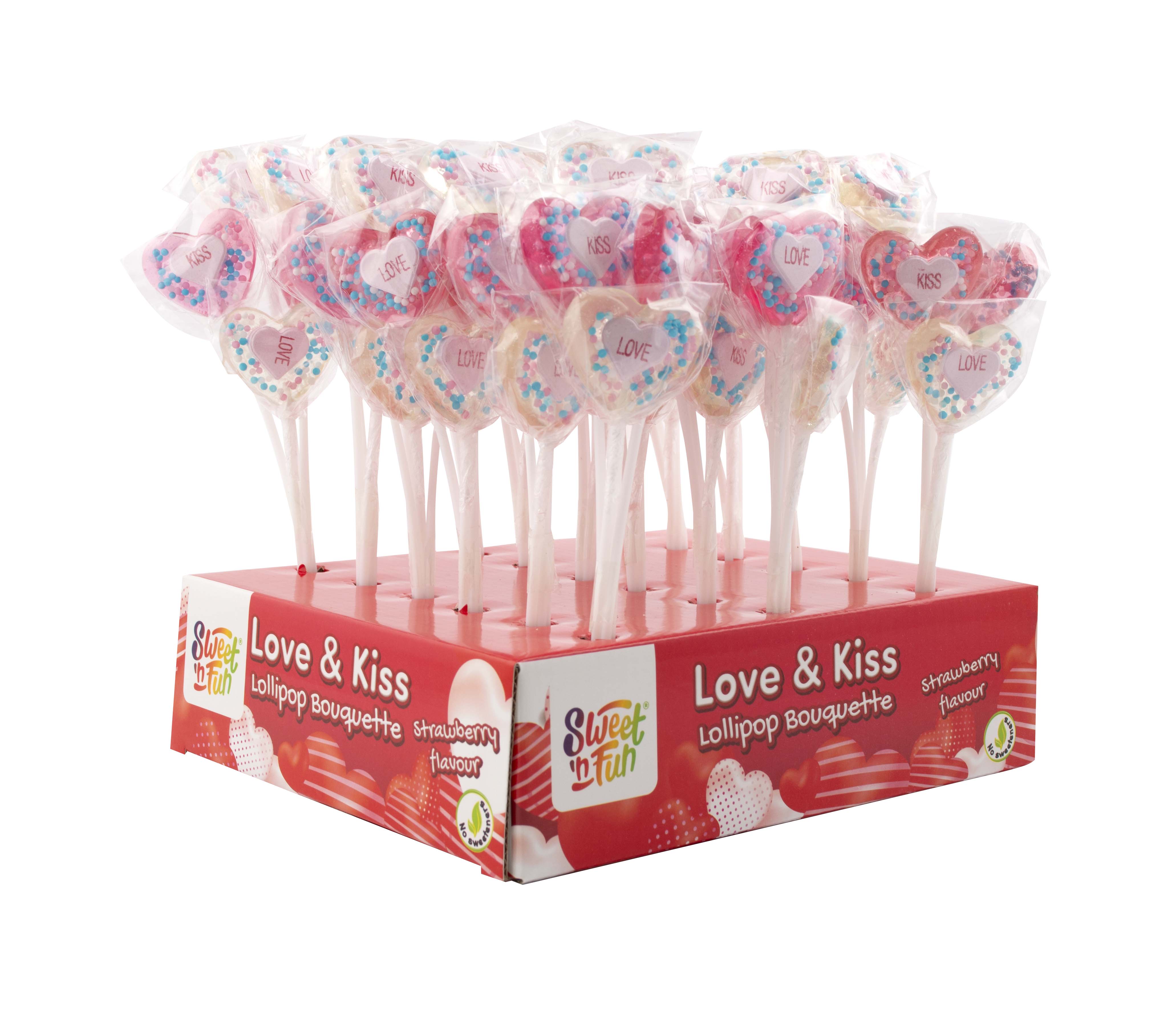 Love & Kiss Lolly Bunch - lízátko kytice 4x10g