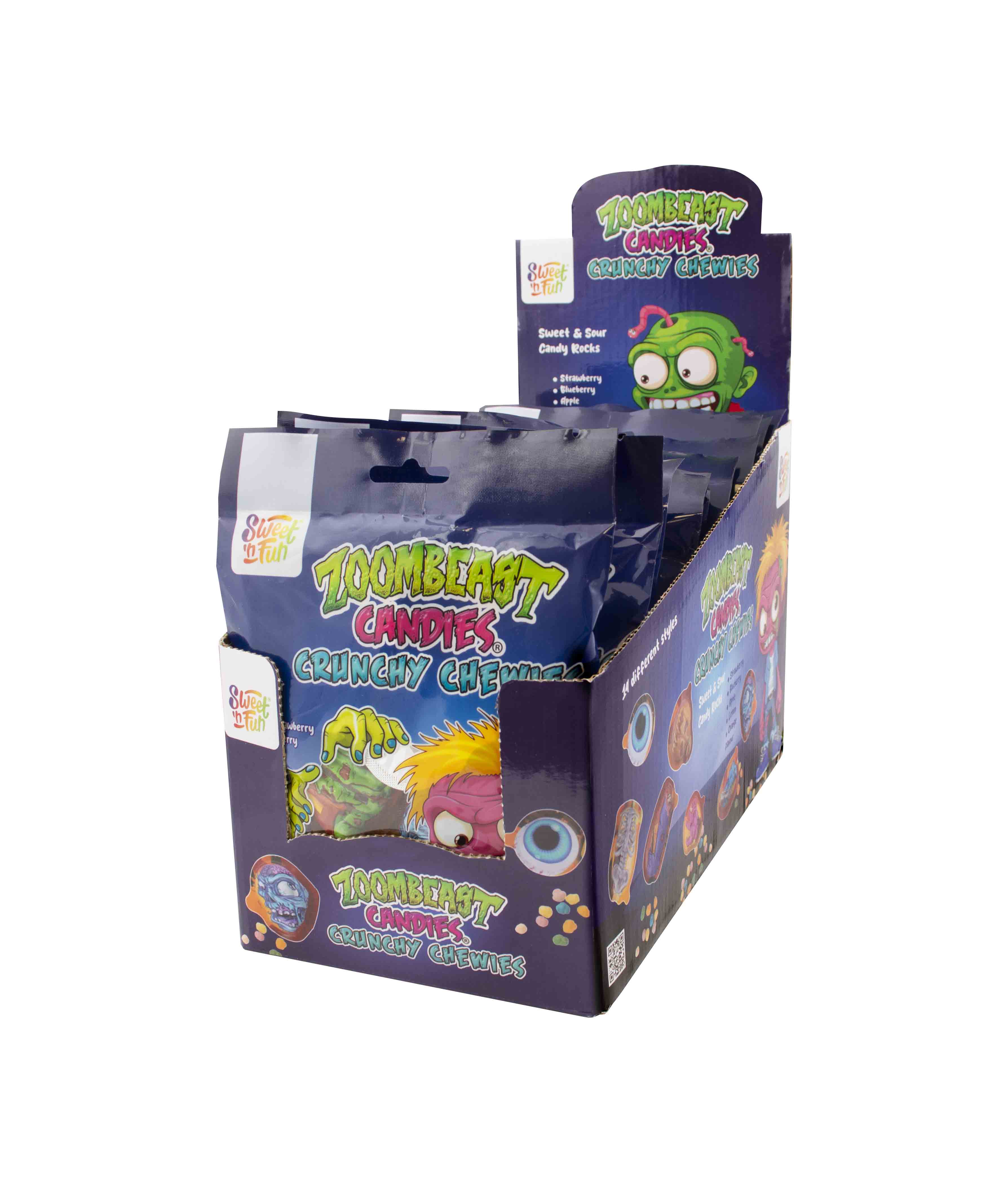 Zoombeast Candies Crunchy Chewies - křupavé žvýkací bonbóny 60g