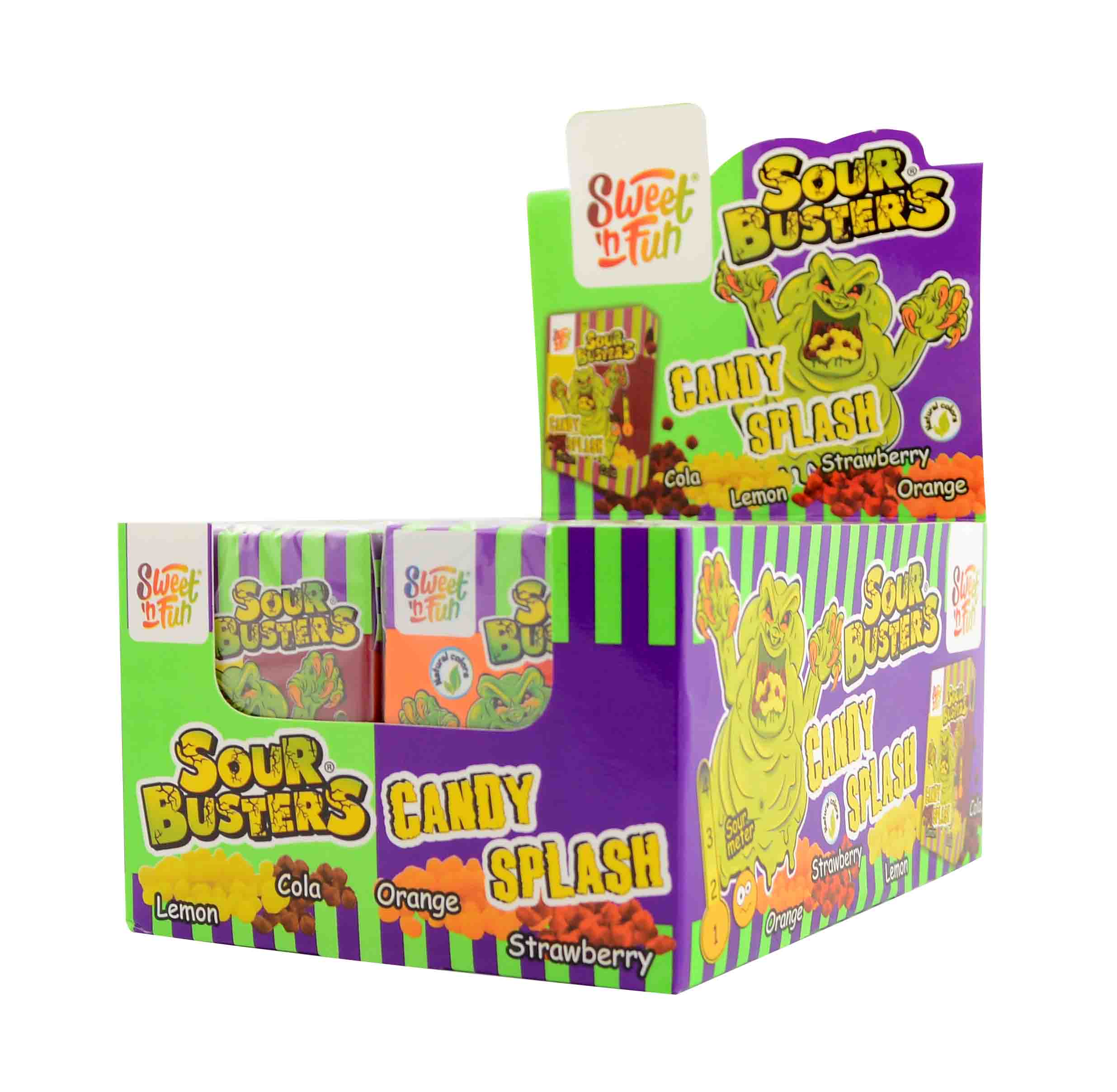 Sour busters candy splash – kyselé kameny 45g