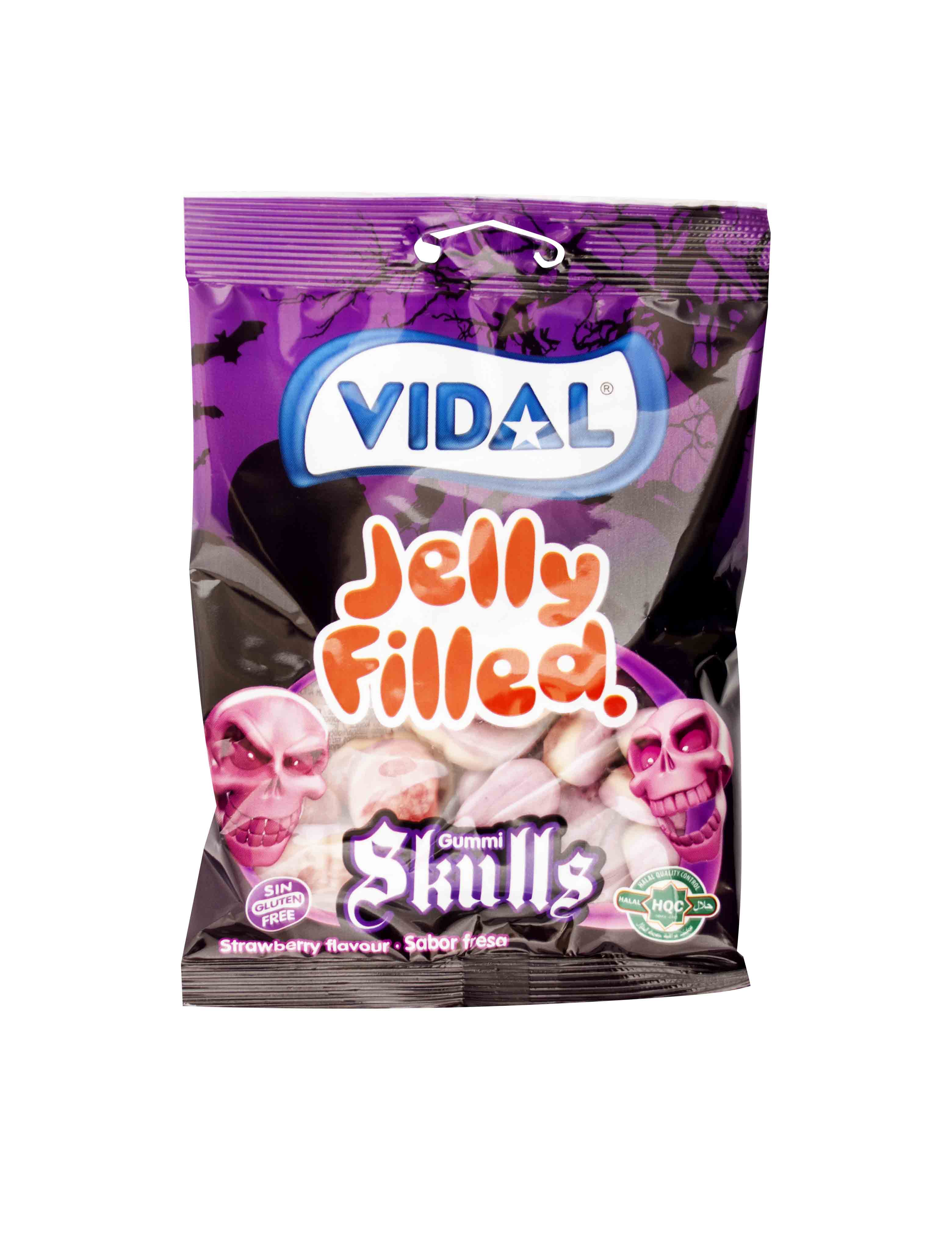 Skulls - plněné želé lebky 90g