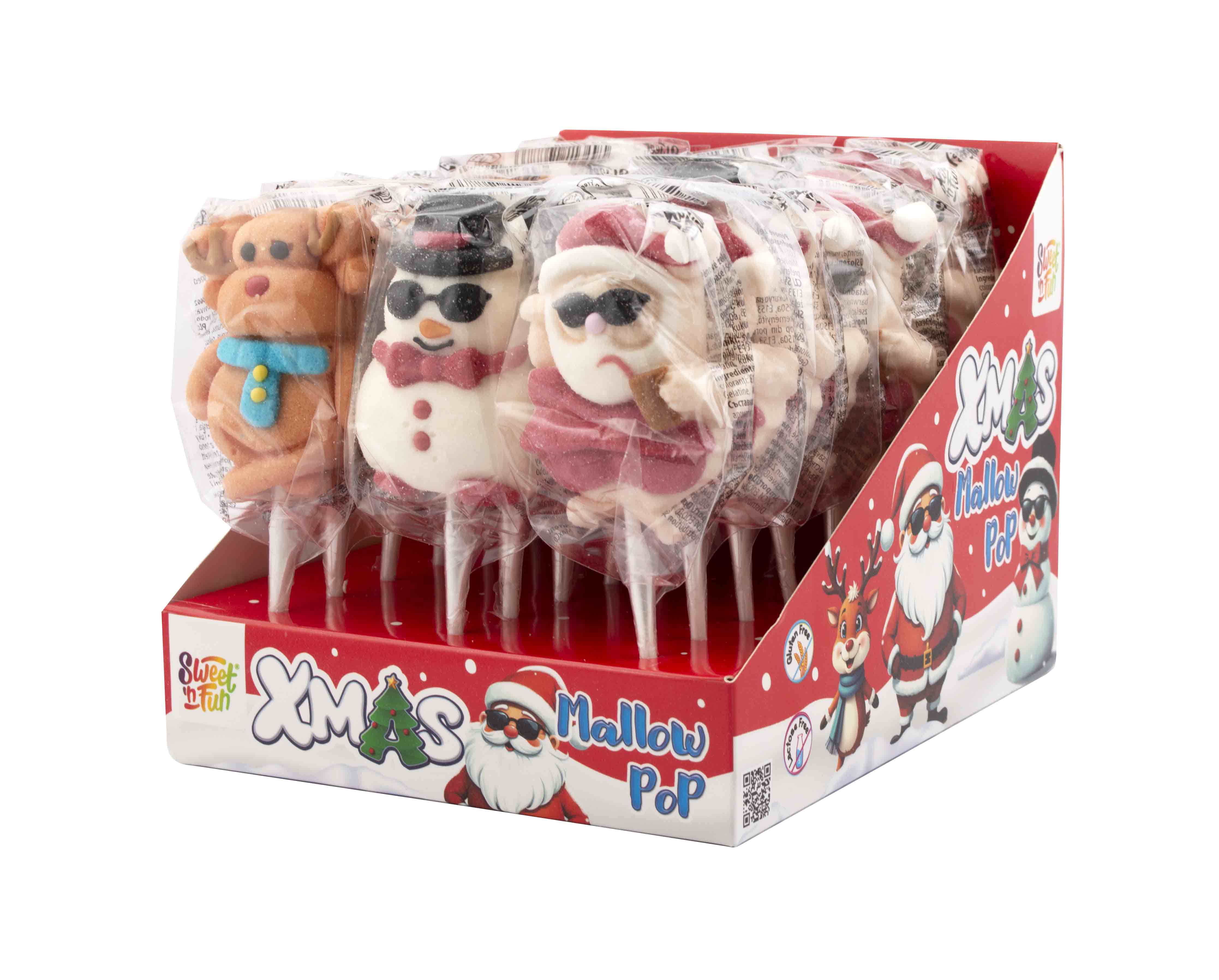 Xmas Mallow Pop - maršmelou lízátko 25g