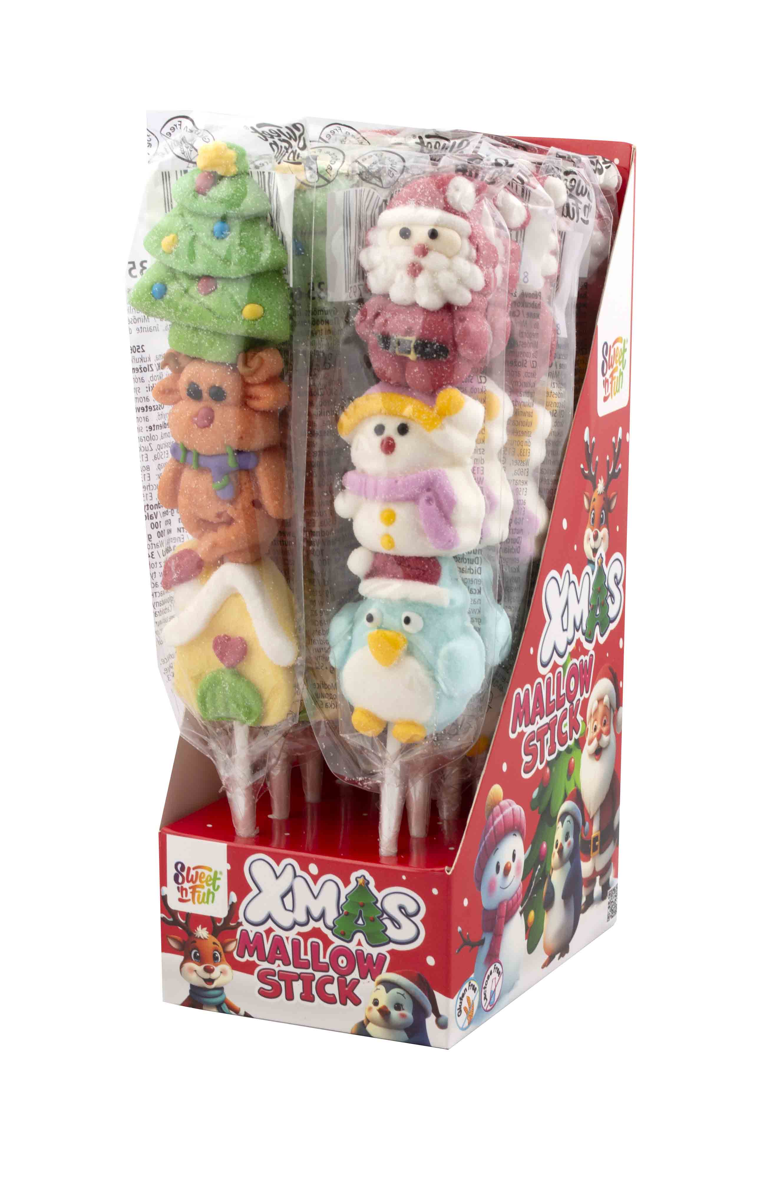 Xmas Mallow Stick - maršmelou lízátko 35g