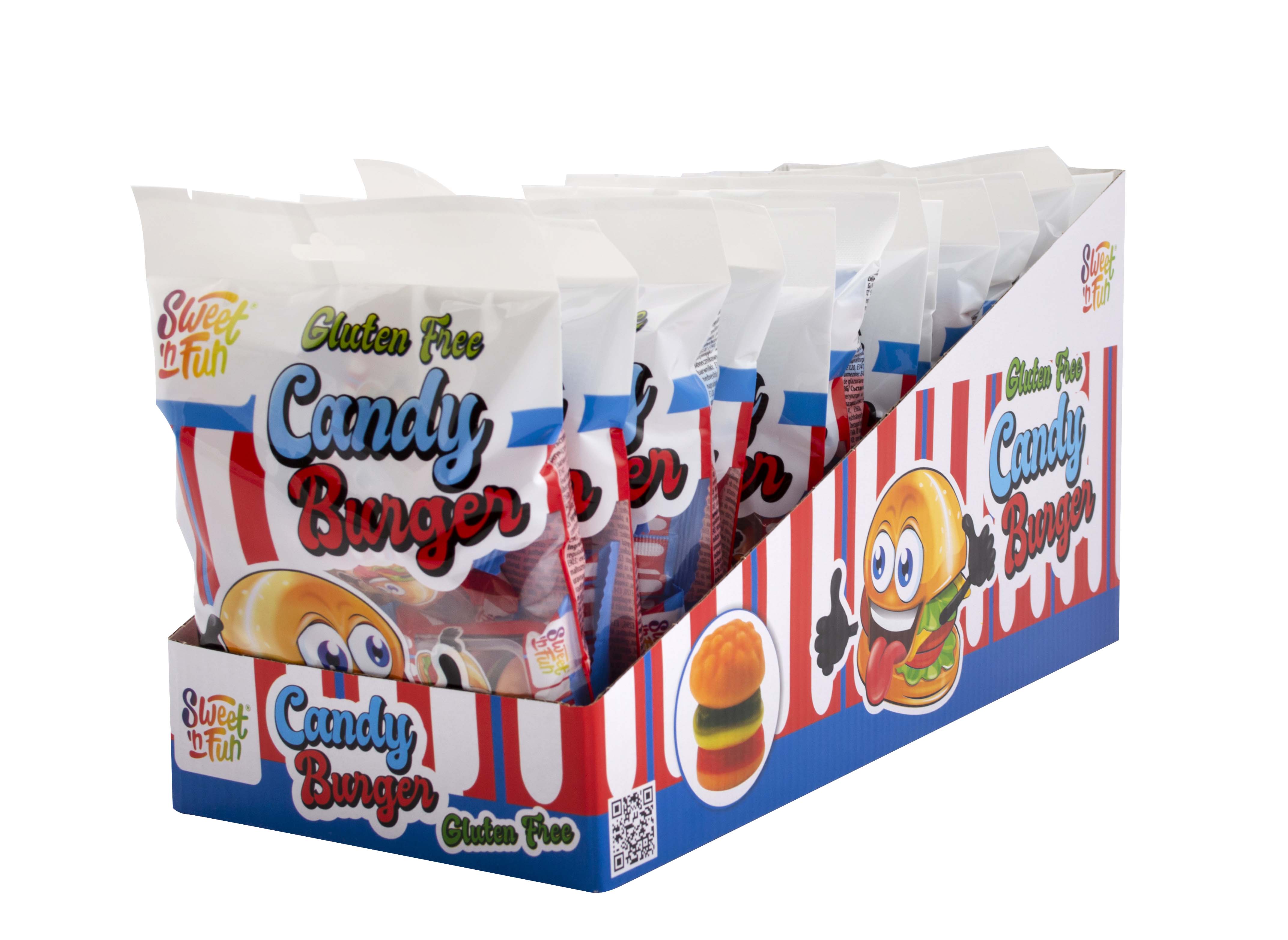 Gummy burger - kusově balené želé burgery v sáčku 54g