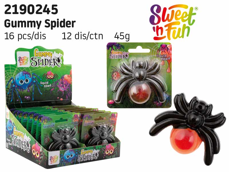 Gummy Spider - plněné želé pavouk 45g