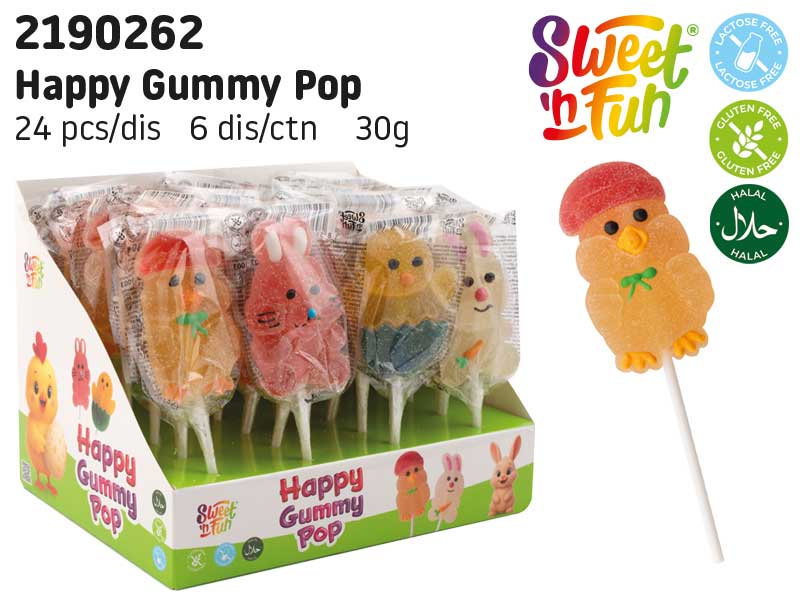 Happy Gummy Pop - želé lízátko 30g