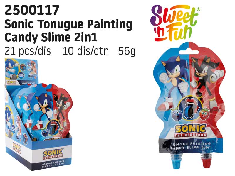 Sonic Tonguepainting Slime 2in1 - kyselý sliz barvící jazyk 56g