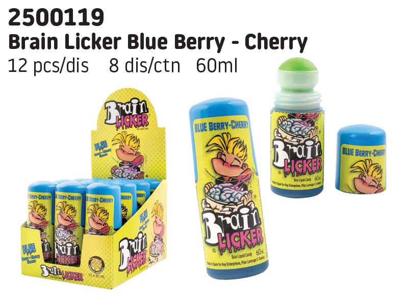 Brain Licker Blue Berry-Cherry - tekuté želé roll on 60g