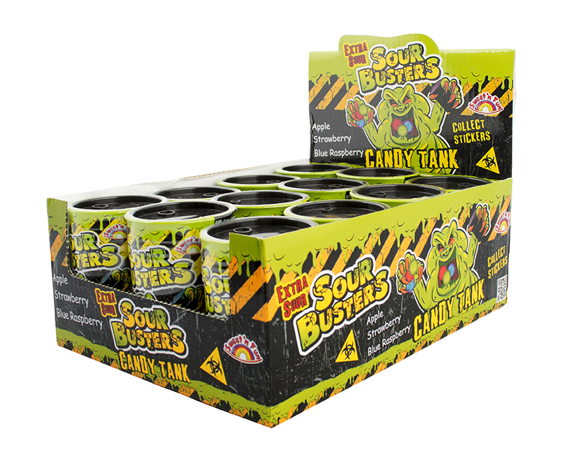 Sour Busters Candy Tank – kyselé bonbony 30g