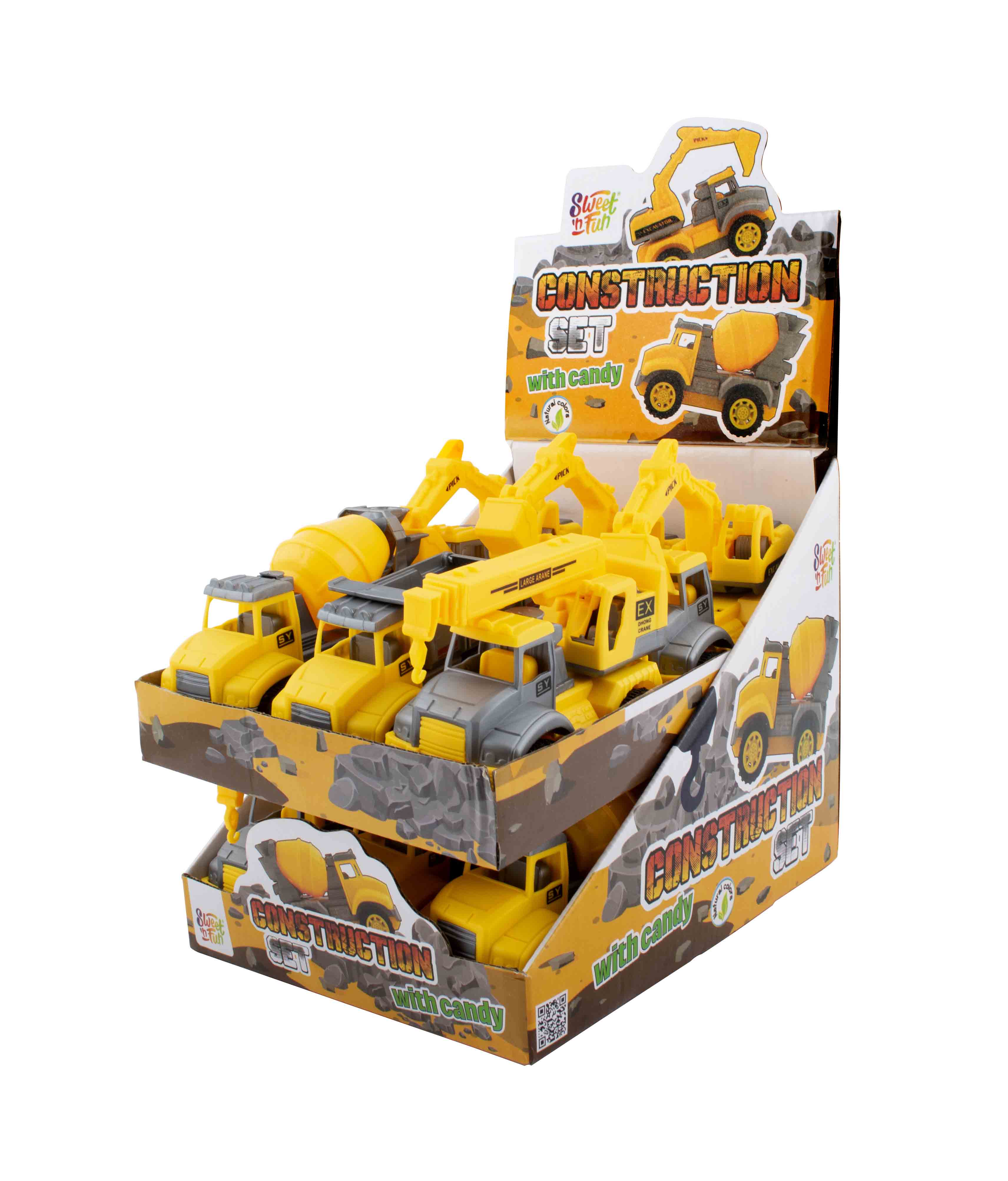 Construction set – stavební stroje s cukrovinkou 5g