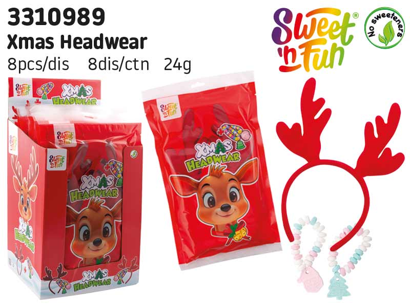 Xmas Headwear - sobí uši s cukrovinkou 25g