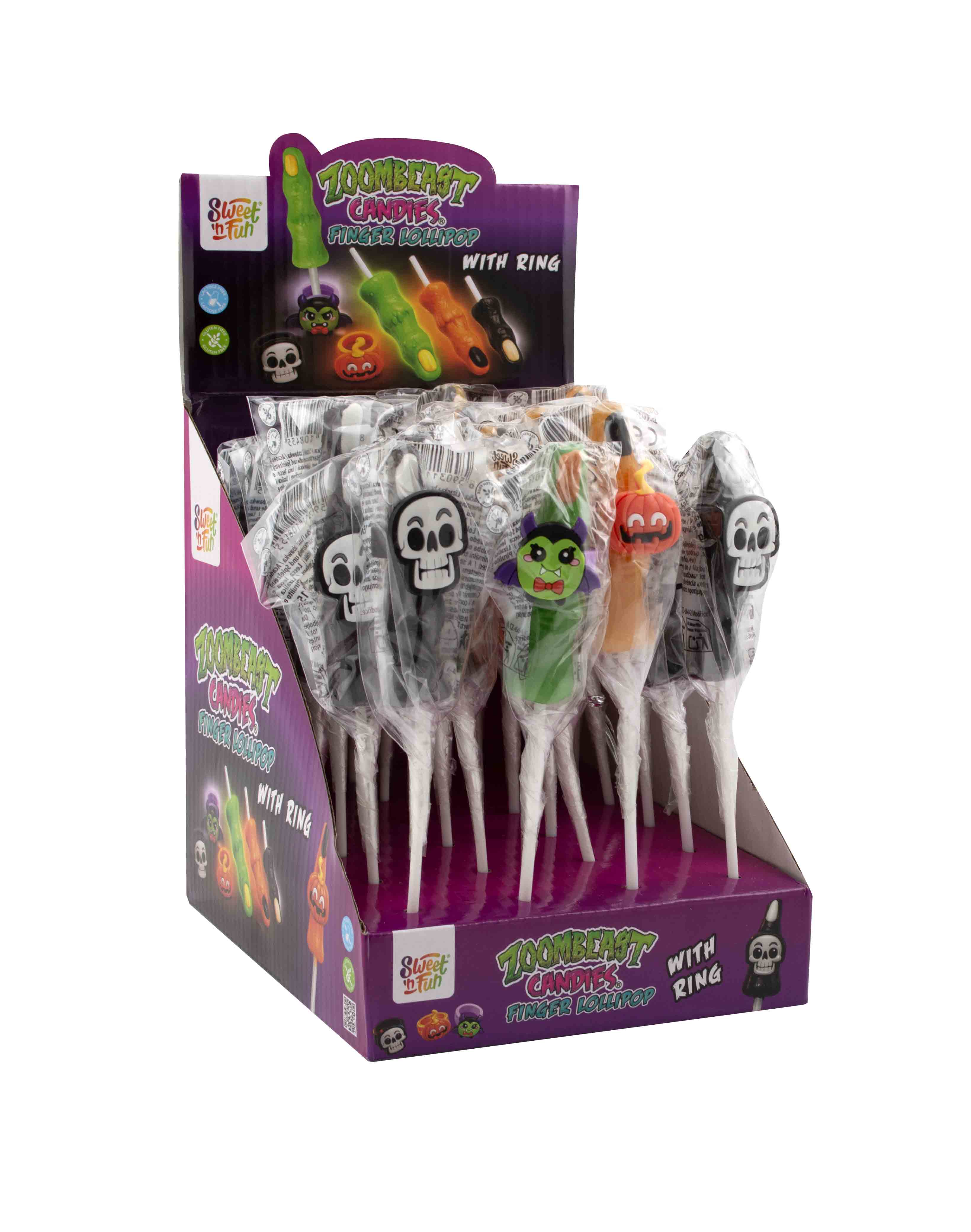 Finger lollipop with ring 2in1 - lízátko prst s prstýnkem 15g
