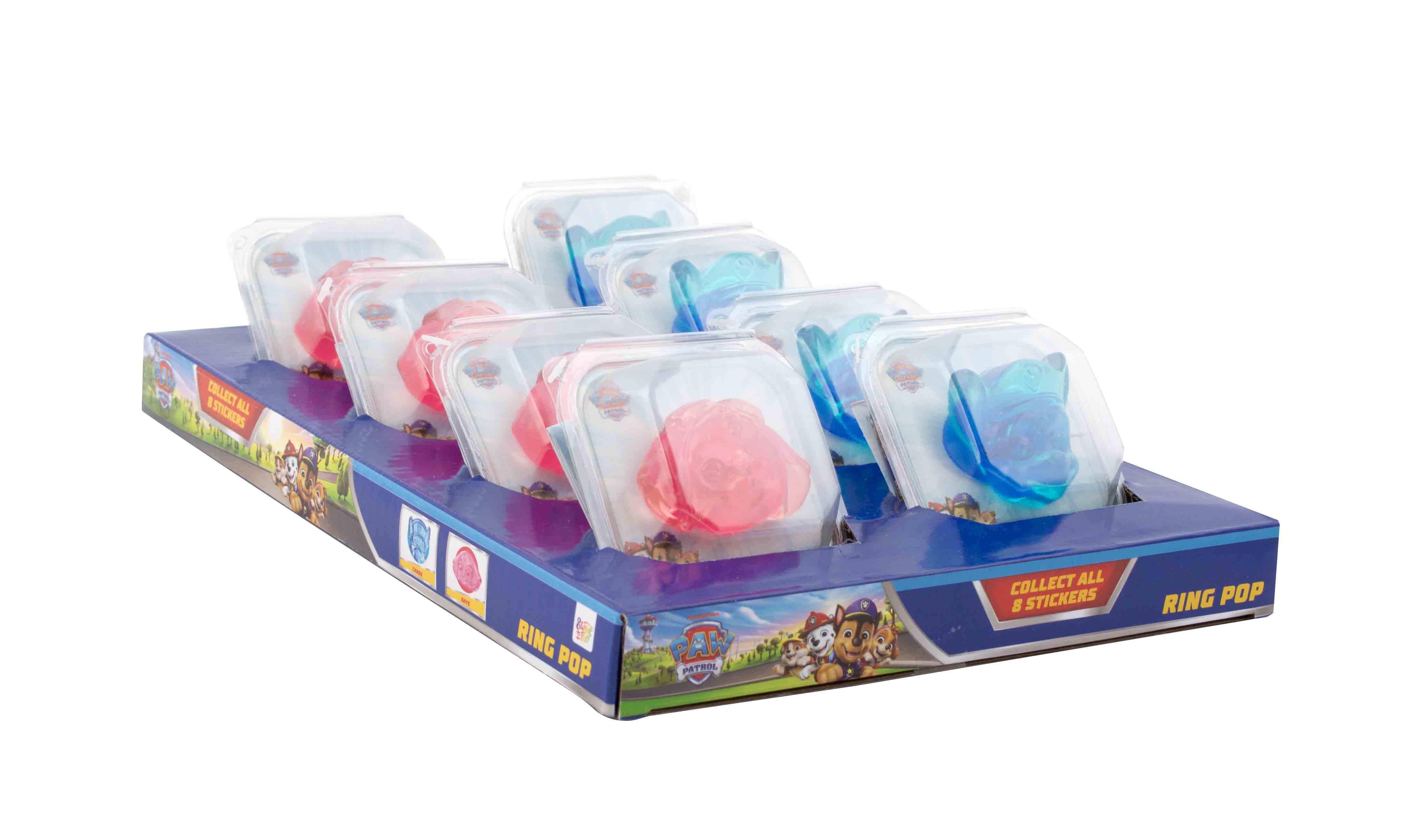 Paw Patrol candy ring - dárkové balení lízátko prstýnek 15g
