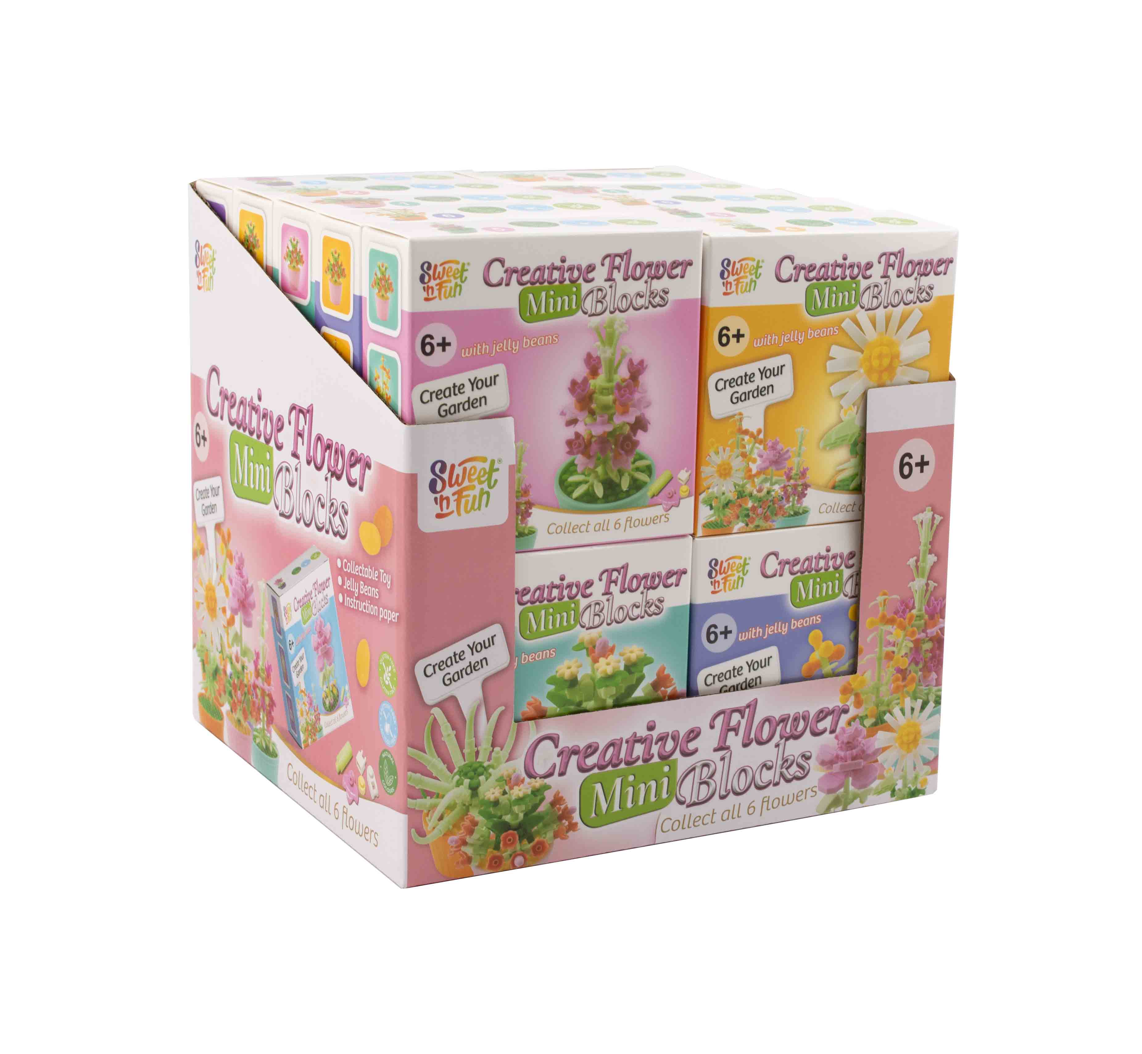 Puzzle toy plants - puzzle kytičky s cukrovinkou 5g