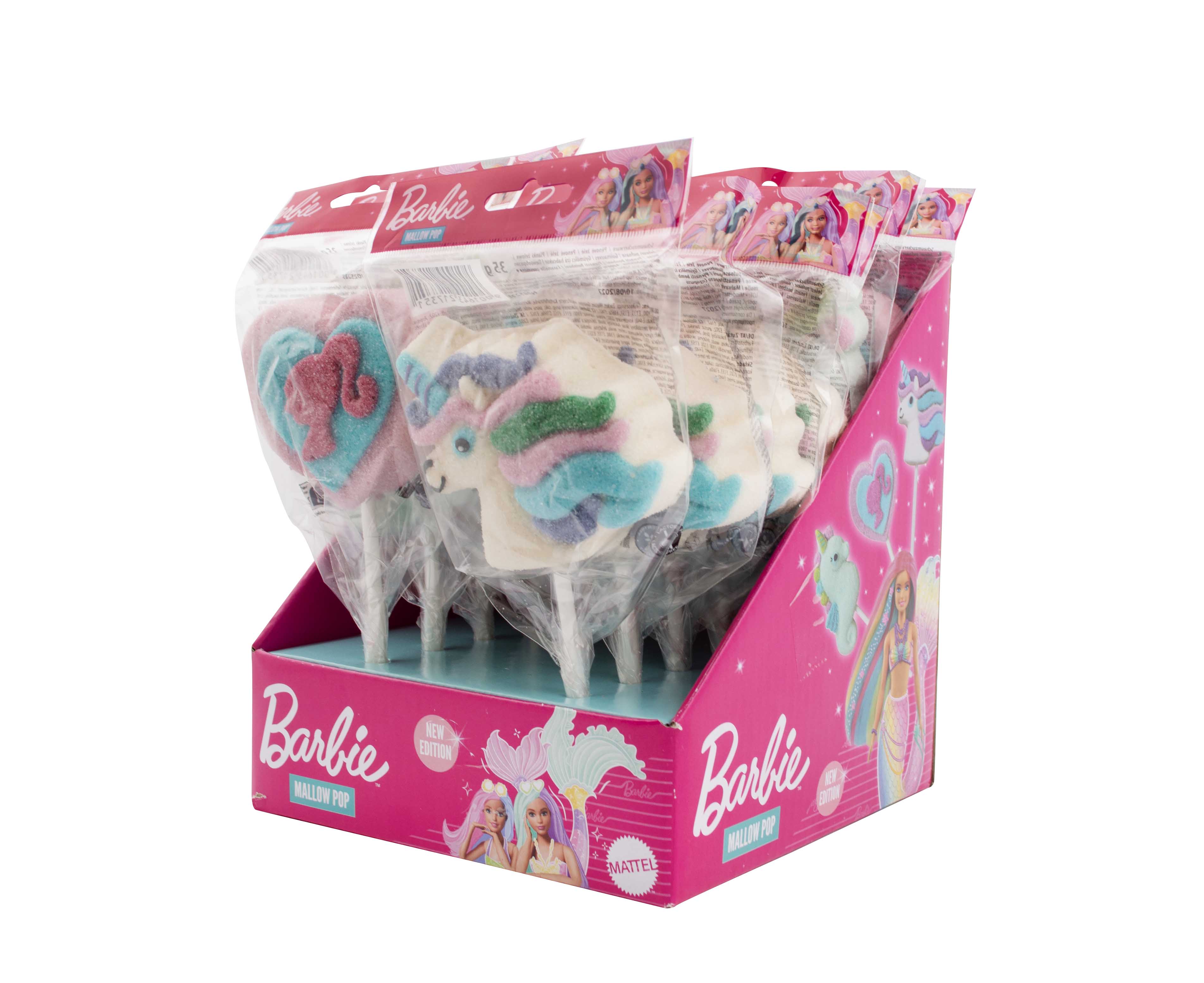 Barbie Marshmallow Pop - marshmallow lízátka 35g